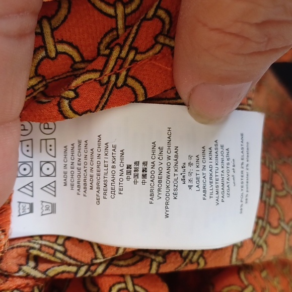 Michael Kors orange tunic blouse - Picture 6 of 6